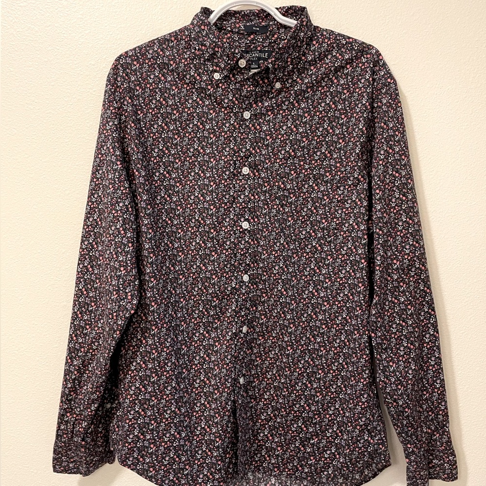 J Crew Floral Size Large Button-up
